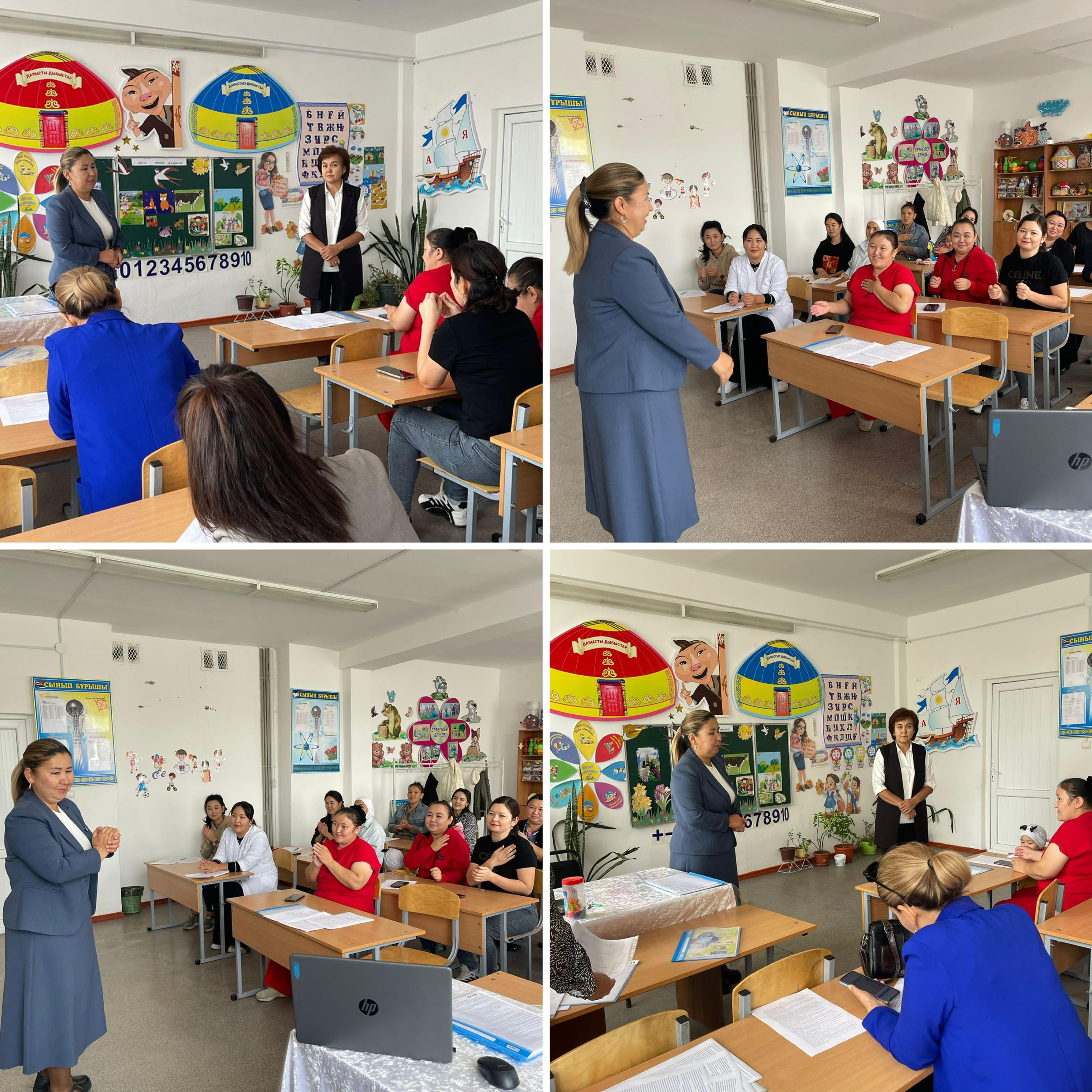 "Мен және менің балам" тақырыбында МДШОтың ата-аналарымен жиналыс өткізілді. Ата-аналарға бала тәрбиесі, баланың ішкі жан-дүниесін қалай түсіну керегі туралы кеңес берілді.