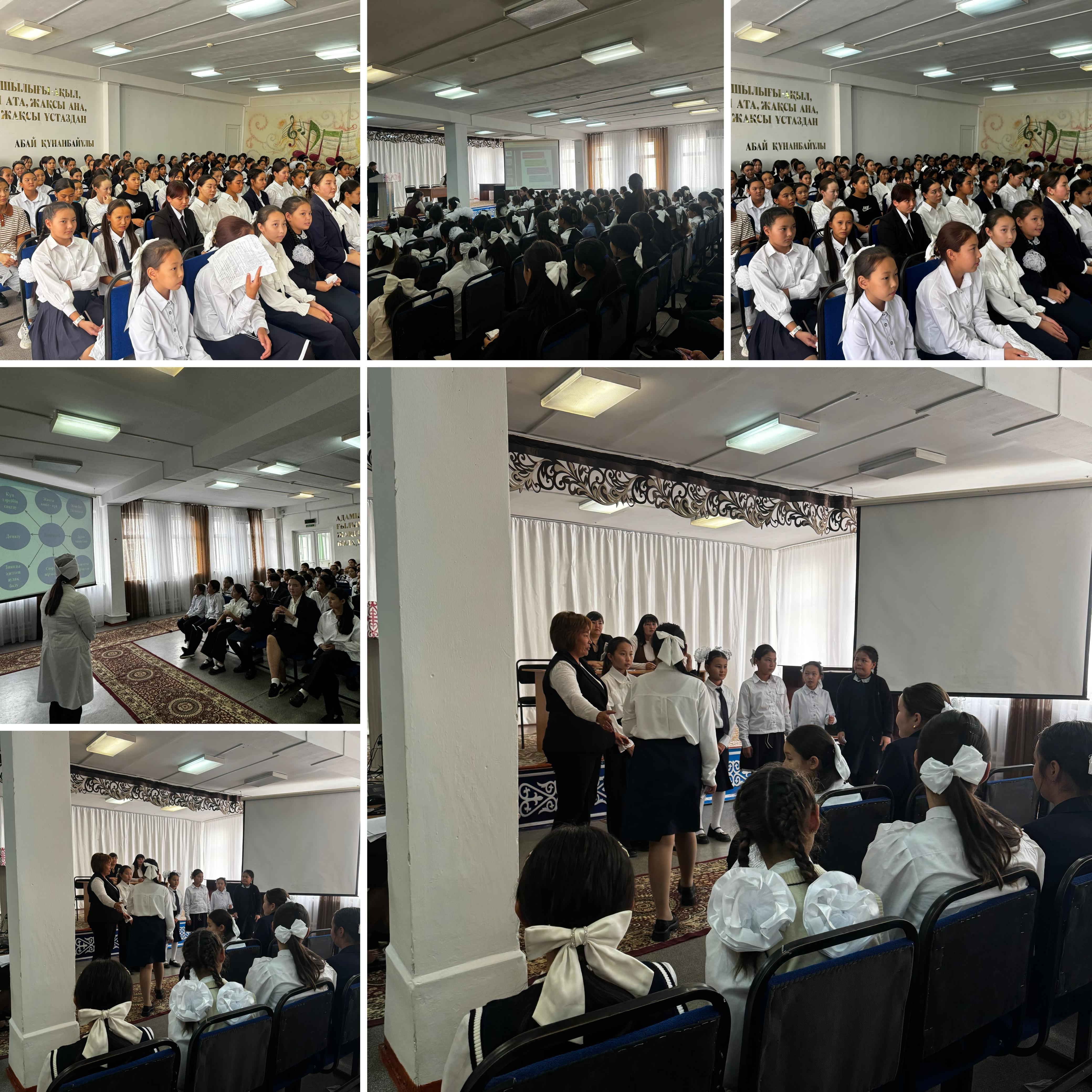 "Қыз өссе елдің көркі" қыздар жиналысы. Мақсаты: қыздарды  ұлттық салт-дәстүрлерді қастерлеп, тәрбиелі, білімді, өнерлі болып өсуге, қыздарға гигиеналық тазалықты дұрыс және күнделікті сақтауға үйрету; өз бойларын, ойын дөрекіліктен сақтау