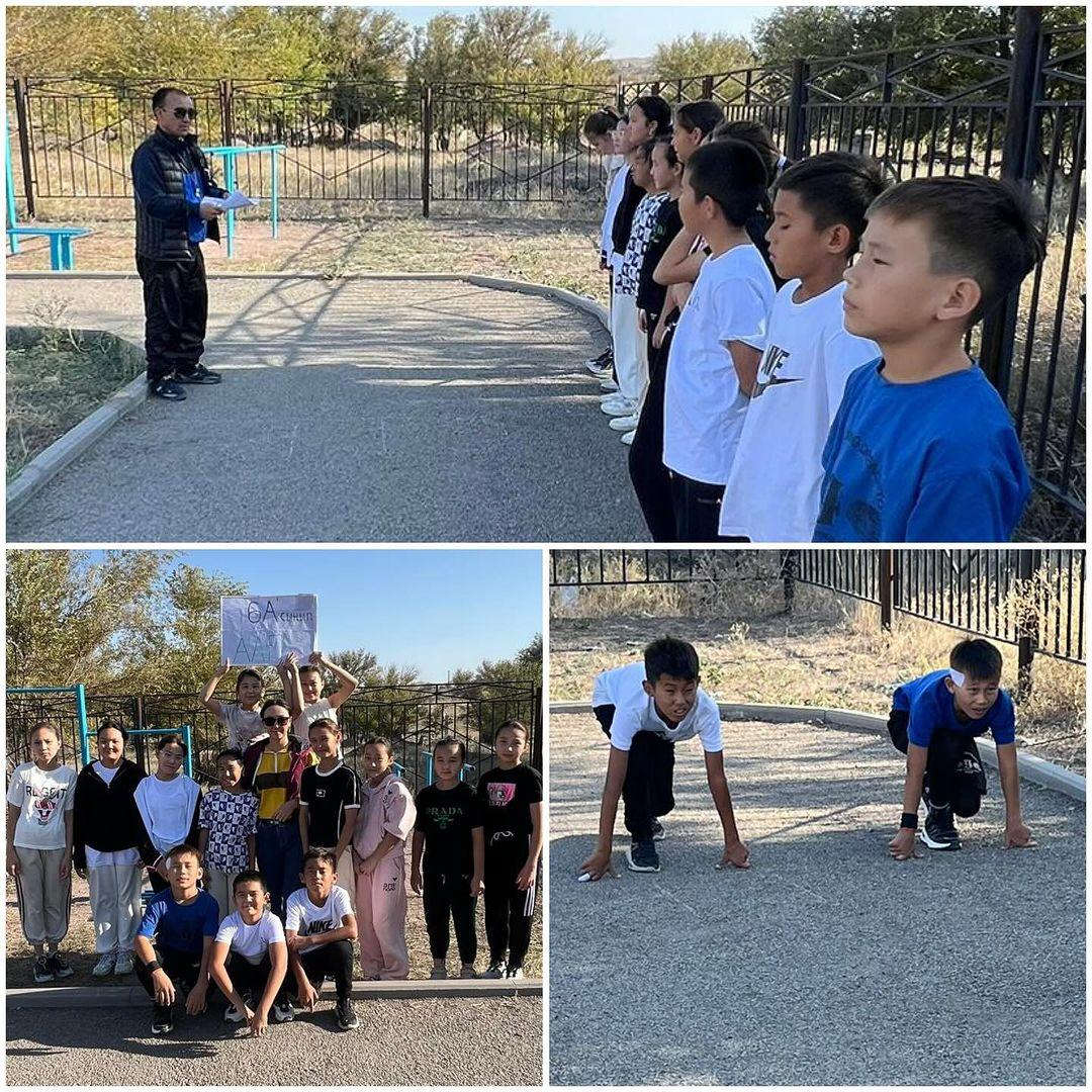 Мектеп лигасы аясында "Жеңіл атлетикадан" жарыс өткізілді.