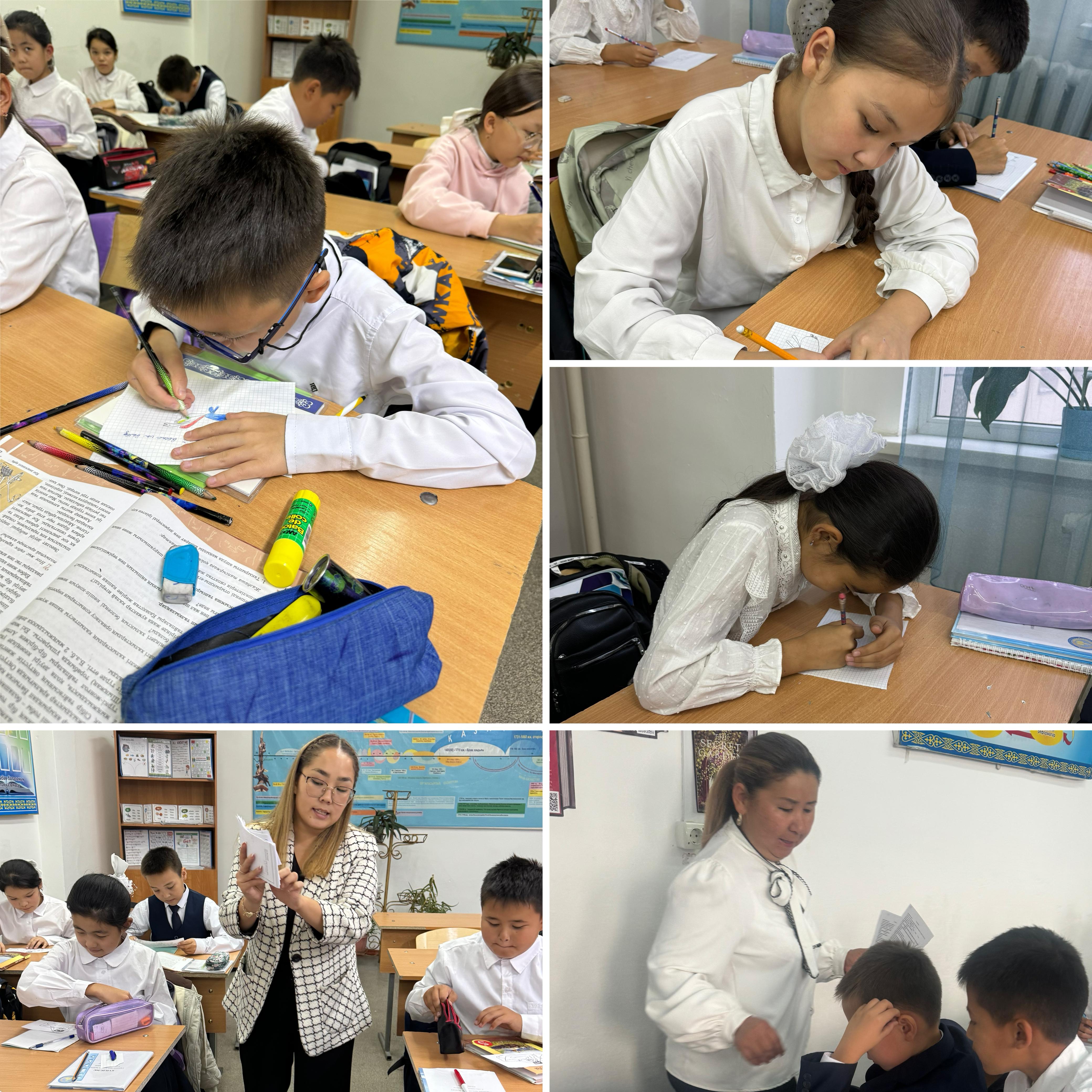 Оқушылардың жеке эмоциялық жағдайын, агрессия деңгейін зерттеу, бақылау мақсатында 1-4 сыныптардан "Кактус" әдістемесі алынды.