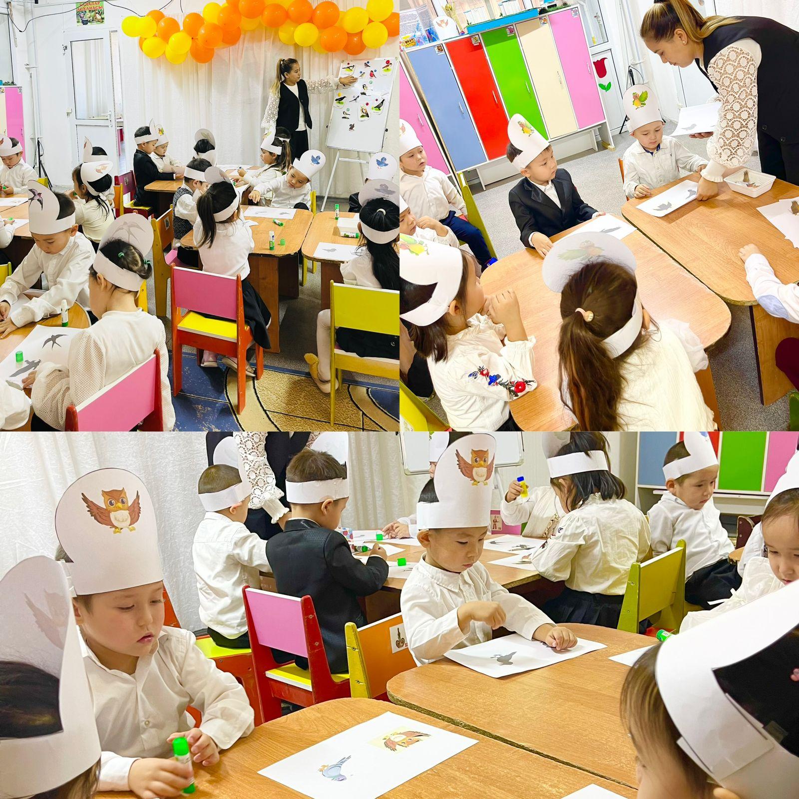 "Табиғат бұрышындағы құстарды бақылау"