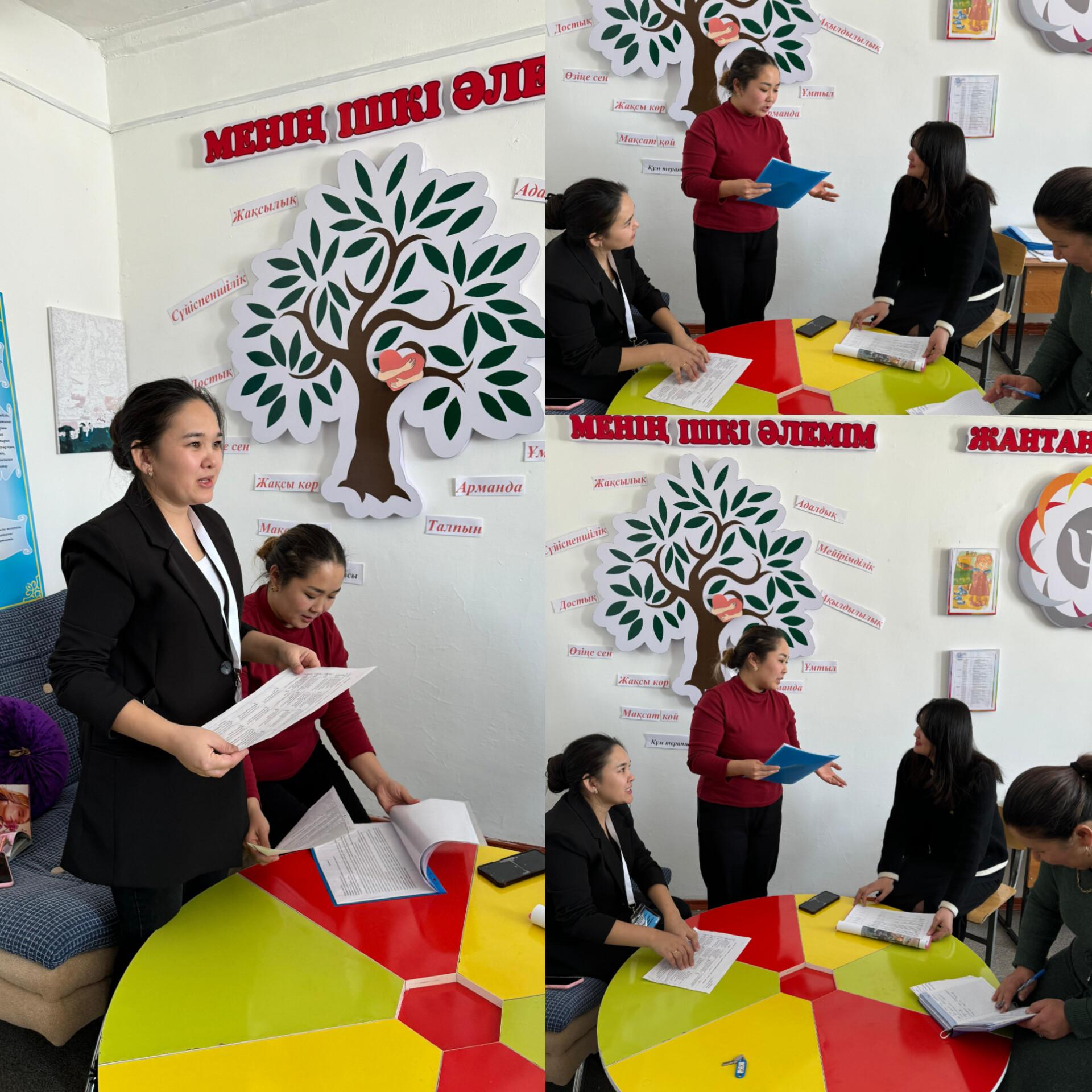 Мұғалімнің психо-педагогикалық портреті және ұжымдағы қарым-қатынас отырысы